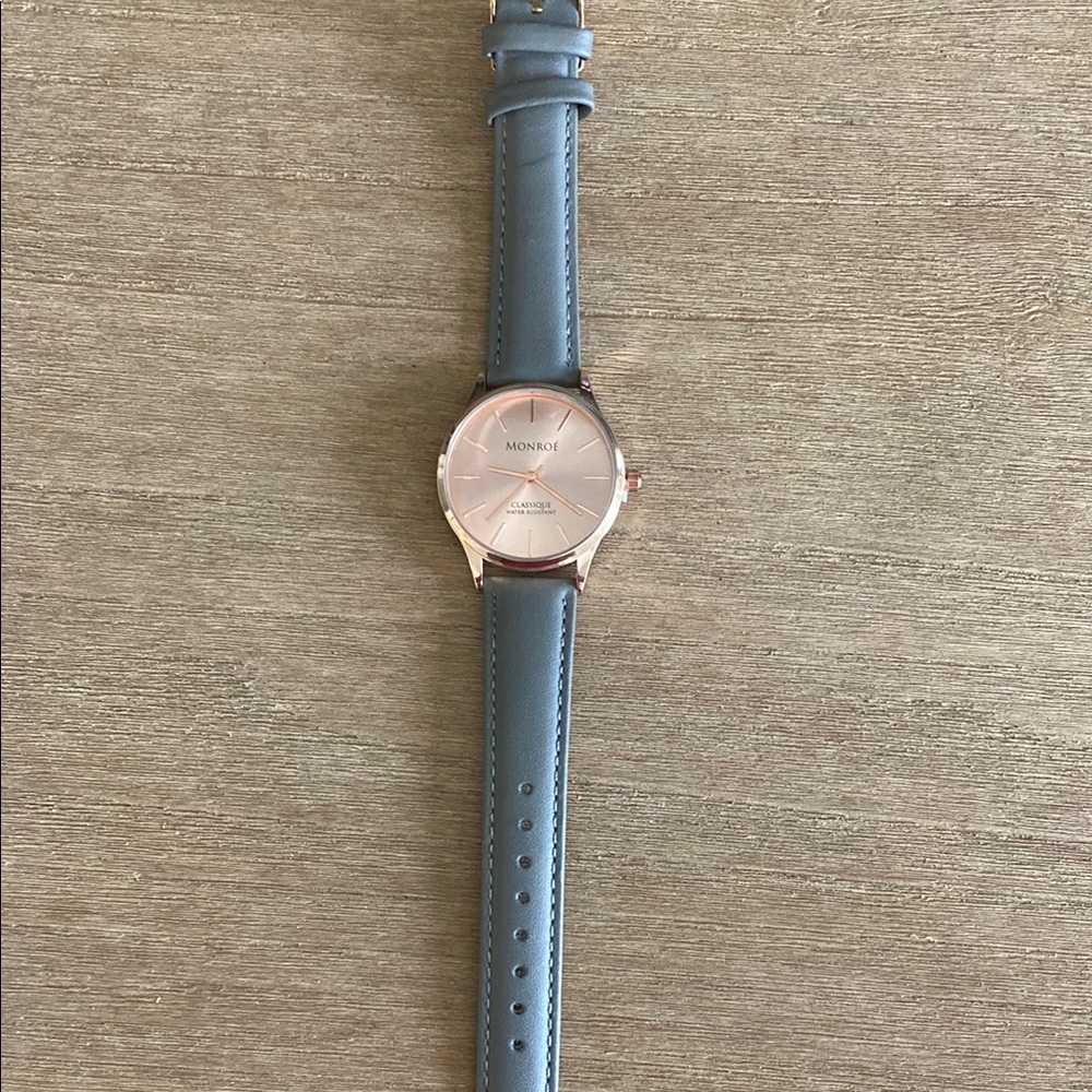 Monroe & Main Rose Gold and Gray Women's Watch